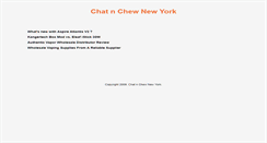 Desktop Screenshot of chatnchewnewyorkcity.com